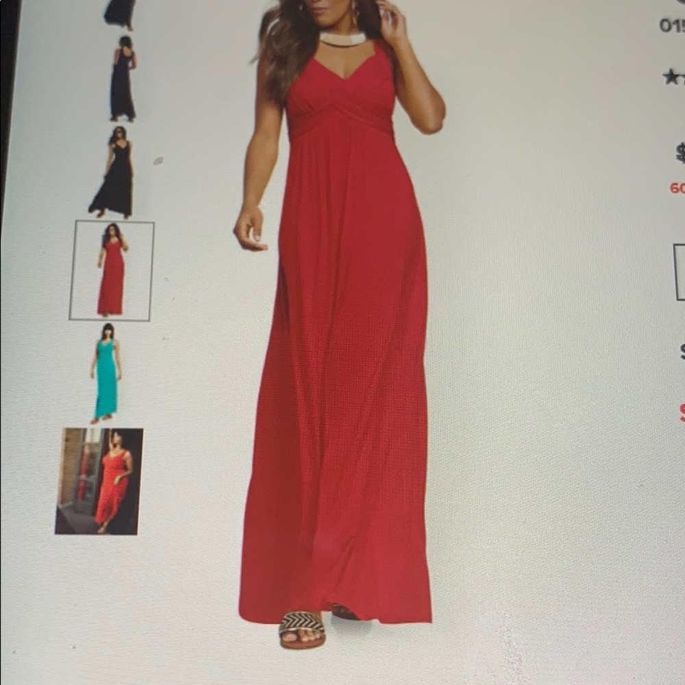 (2) NWT Goddess Maxi dresses w/criss cross front